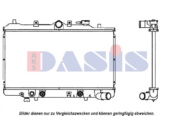 AKS DASIS radiatorius, variklio aušinimas 110001N